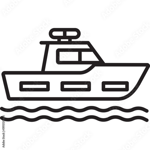 Harbor Patrol Vector Icon