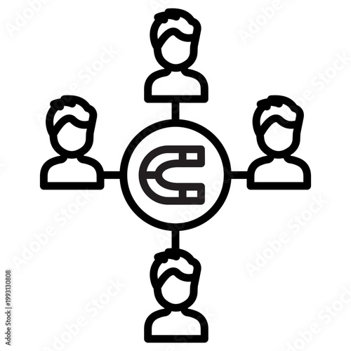 Lead Generation Vector Icon