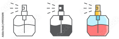 Perfume line icon, fragrance and cosmetic, aroma sign, vector graphics, a linear pattern on a white background.