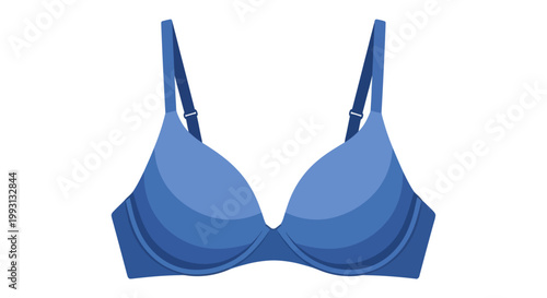 Simple blue bra illustration