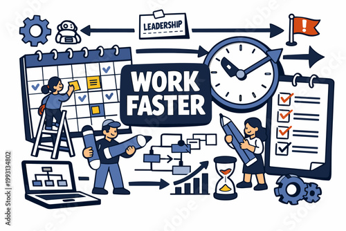 Work Faster Business Concept
