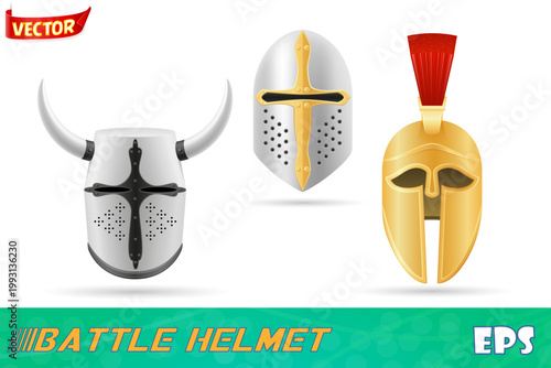 ancient battle weapons stock set icons vector illustration