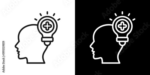 Coping Icon Of Line Black And White Style