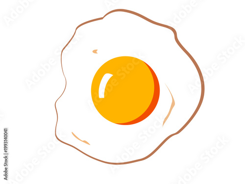 fried egg vector illustration