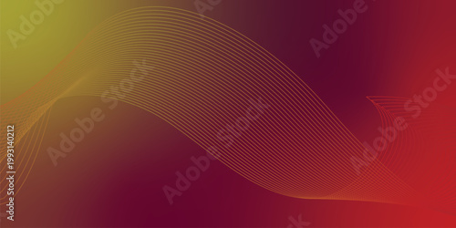 Scarlet red, olive green, and deep dark red luminous ribbons ascending from a dense shadowed base over a smooth grainy textured background with gentle glowing accents, sleek abstract banner compositio