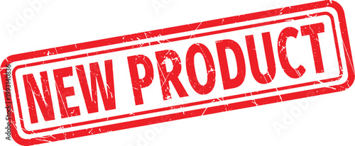 NEW PRODUCT red rubber stamp text
