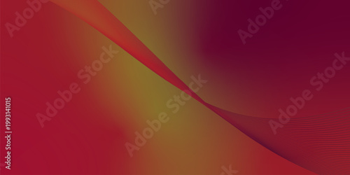 Scarlet red, olive green, and deep dark red luminous ribbons ascending from a dense shadowed base over a smooth grainy textured background with gentle glowing accents, sleek abstract banner compositio