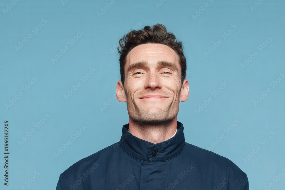 Obraz premium striking portrait of wrestler in action set against bold red background