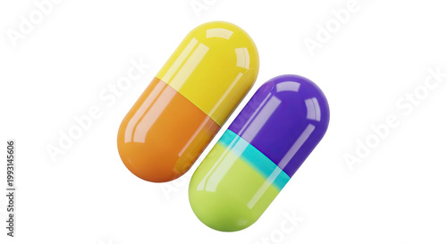 Two Colorful Capsules