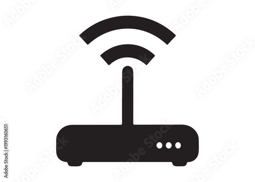 wifi router logo silhouette vector, wireless router logo silhouette vector illustration, wifi logo, network equipment logo silhouette, wifi internet access logo silhouette vector on white background
