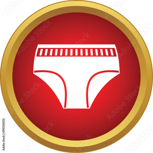 Underwear briefs icon depicting male clothing essentials