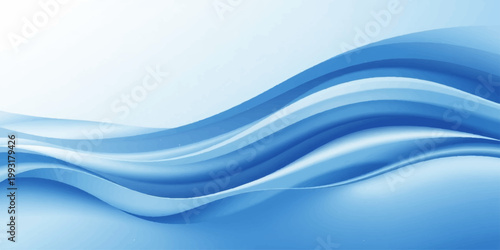 A dynamic abstract blue wave background features smooth flowing lines and a light artistic curve design to create a professional vector wallpaper backdrop with a motion concept