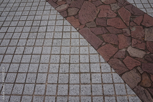 stone pavement background. abstract texture for design. Stone walkway in the city. Abstract background and texture for design.