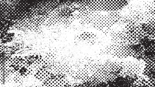 Modern abstract grunge pattern with soft texture Monochrome halftone overlay with urban grunge feel