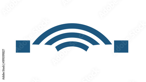 Wi-Fi symbol logo internet connectivity.