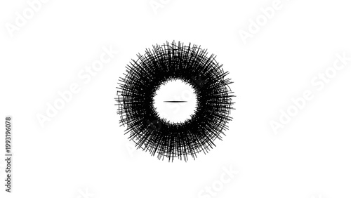Tableau sur toile black eye of the eye