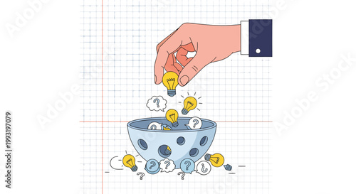 Vector hand dropping coins into bowl, saving money concept, financial planning, investment illustration