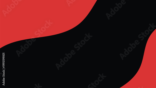 Free Download Flat Design Abstract Black and Red Fluid Shapes Background - GFXLoad