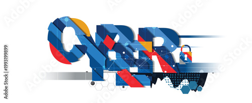 Cyber lock background and technology web services for business and internet project.