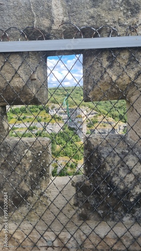 Schilderij op canvas Les falaises du causse de Gramat vues depuis le château de Rocamadour (Quercy)