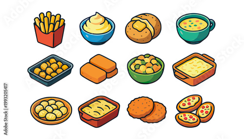 Variety of Baked Bread Food Items.