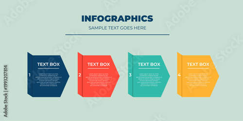 Infographic design 4 options or steps with icons. Infographic business concept. Can be used for info graphics, flow charts, presentations, web sites, banners.