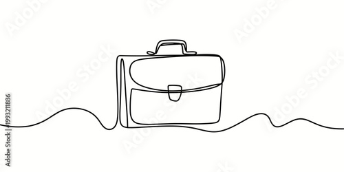 Sketch of a school backpack a simple line drawing illustration