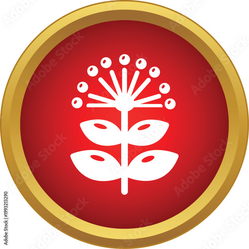 Herbal plant icon representing natural medicine ingredient