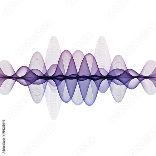 Purple and pink sound wave pattern.