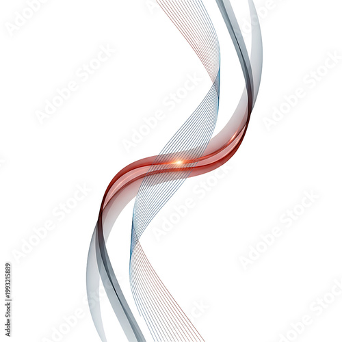 Twisted Metallic Ribbon Close Up.