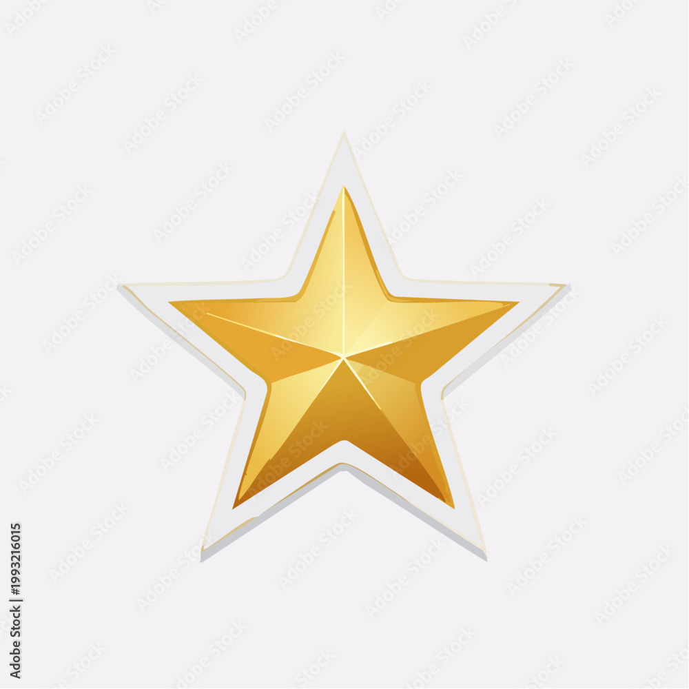 Fototapeta premium Golden Star Icon