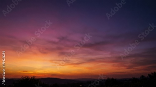 Grainy dusk backdrop with vibrant hues and smooth transitions, atmospheric gradient background with soft texture and cinematic evening mood, no logos