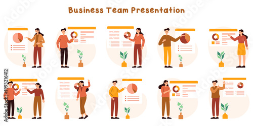 Business Team Presentation set