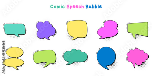 Comic Speech Bubble set