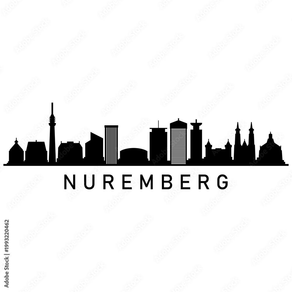 Fototapeta premium Skyline nuremberg