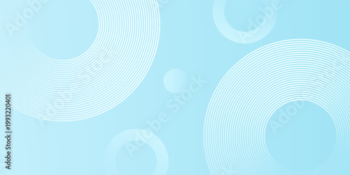 Vector abstract background, blue white gradations, circle effect,shape memphis good