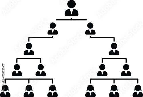 Family tree genealogy diagram showing ancestral relationships lineage structure and generational connection chart vector illustration for heritage concept