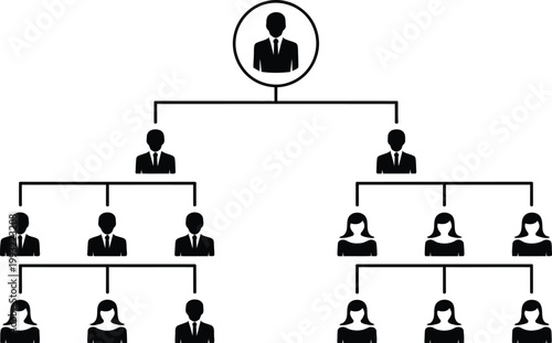 Family tree genealogy chart illustration with branches showing ancestors descendants and lineage structure for heritage history and family connection design