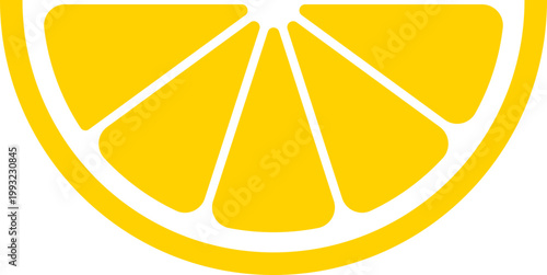 Bright Citrus Slice Graphic