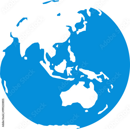 Blue Earth Globe Asia Pacific