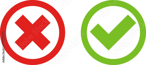 Checkmark and Cross Icons