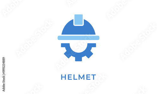Helmet vector icon isolated on white background