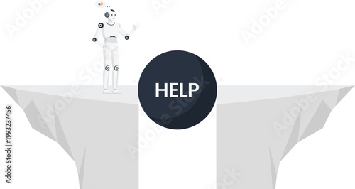 Robot assistance technical support problem solving artificial intelligence customer service bridging gap digital solution modern technology chatbot help business challenge