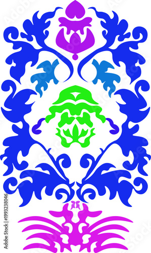 Floral pattern. wood carving pattern	