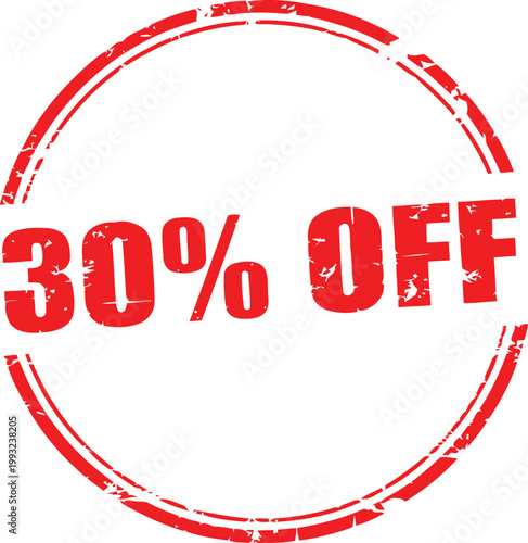 30% off stamp discount sale marketing retail promotion with discount percentage promotion