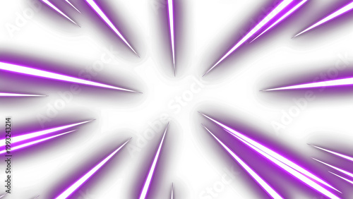 Purple Anime Speed Line Burst with Glowing Manga Motion Energy Effect