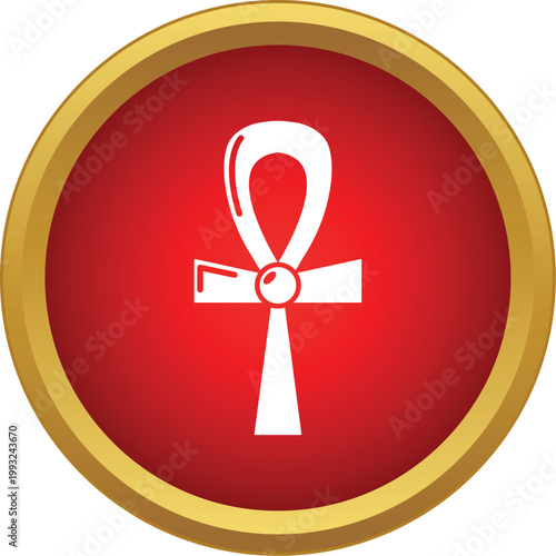 Ankh symbol representing key of life and eternal existence