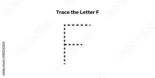 Trace the Letter F for preschool kids.