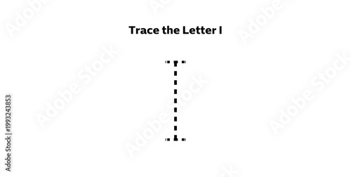 Trace the Letter I for preschool kids.