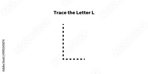 Trace the Letter L for preschool kids.